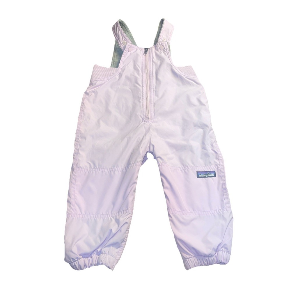 Retro Patagonia Toddler Snow Pants Bibs Size 18m Lavender